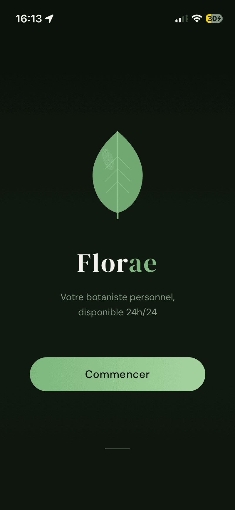 Florae — écran 1